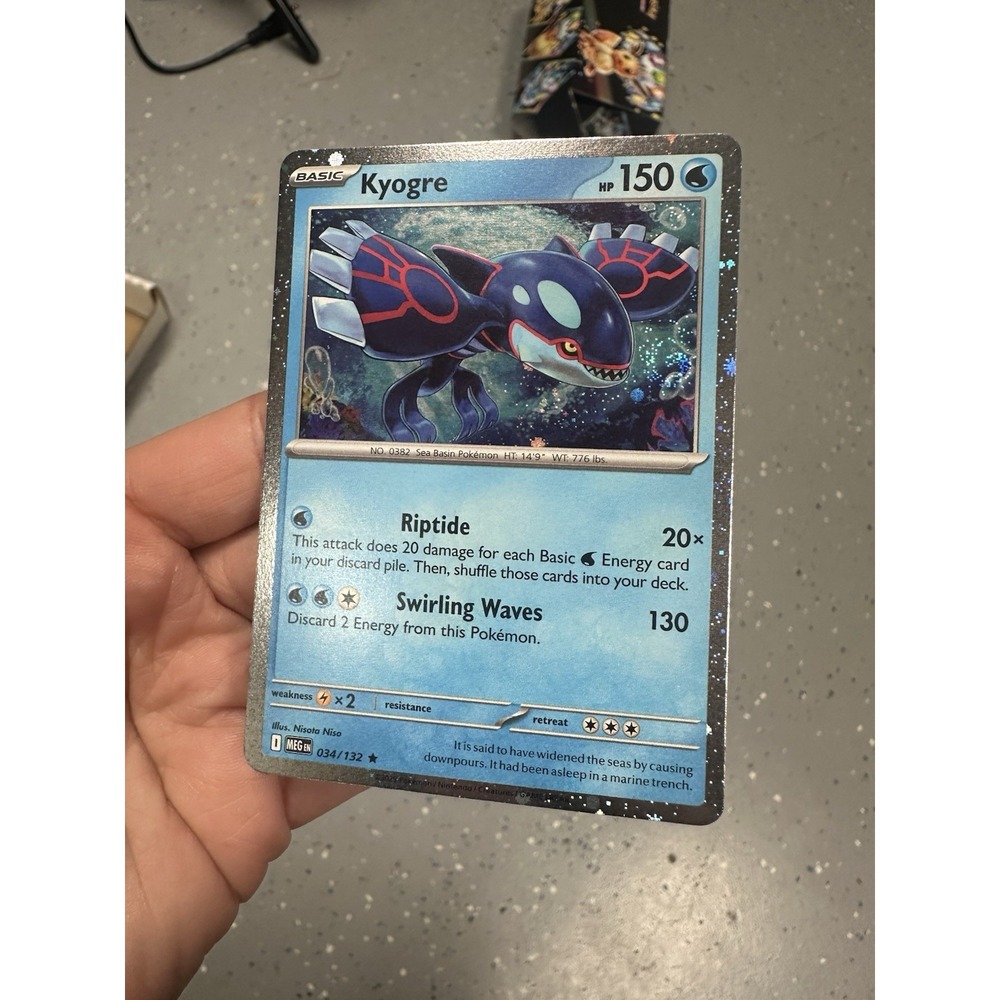 Kyogre (Cosmos Holo) 034/132 FART SWIRL 🌀 Card Pokemon Holo NM